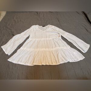 Melissa Paige White Flowy Blouse